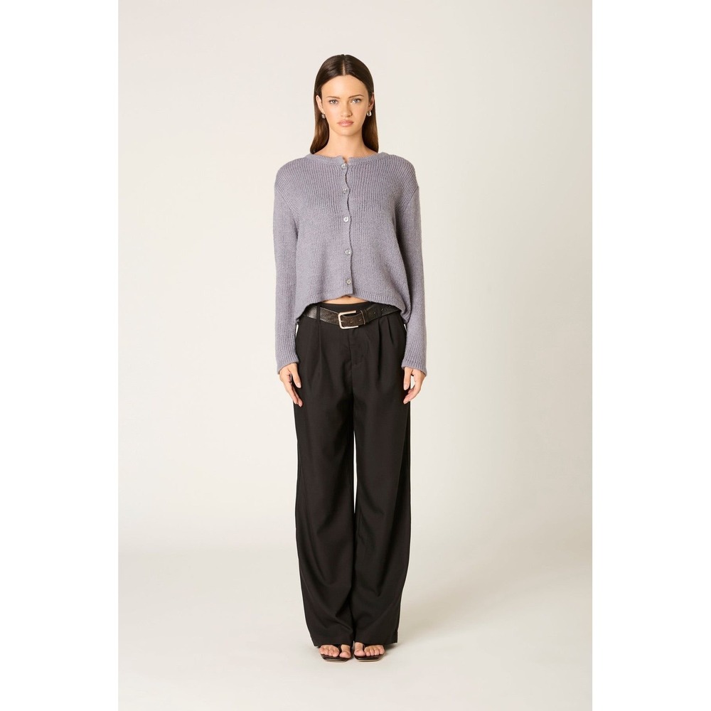 NIA Plus Ariana Grey Knit Button Down Long Sleeve Cardigan Sweater Size 1X - Picture 2 of 6